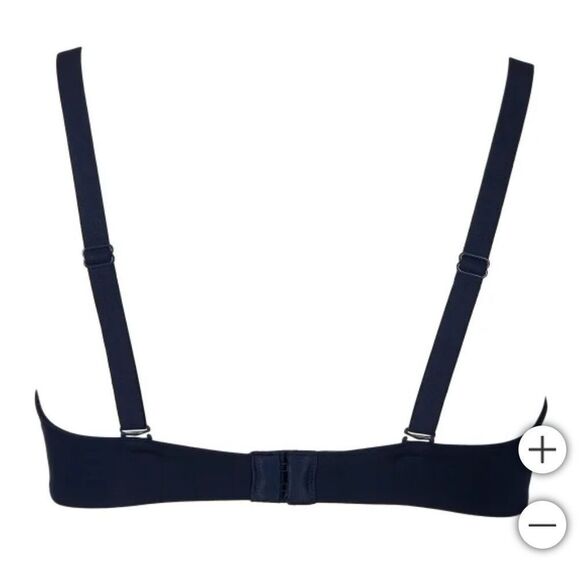 CALVIN KLEIN Bras 2-Pack XL Lightly Lined Wireless Microfiber Black Gray NWT - Picture 3 of 8